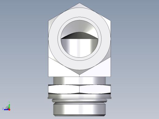 卡套式工业通用硬管接头EO_Adjustable_Locknut_elbow_WEE35LMORCF右视缩略图