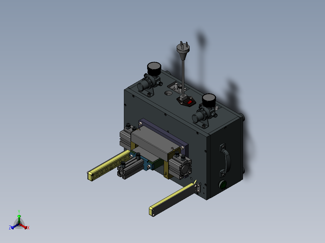 压合治具正等轴测图