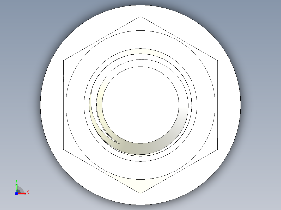 螺栓和螺母-M18 X 2.25前视图