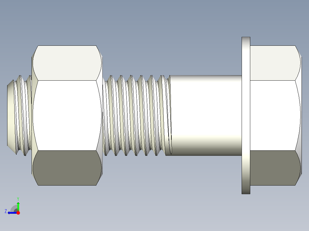 螺栓和螺母-M18 X 2.25右视图