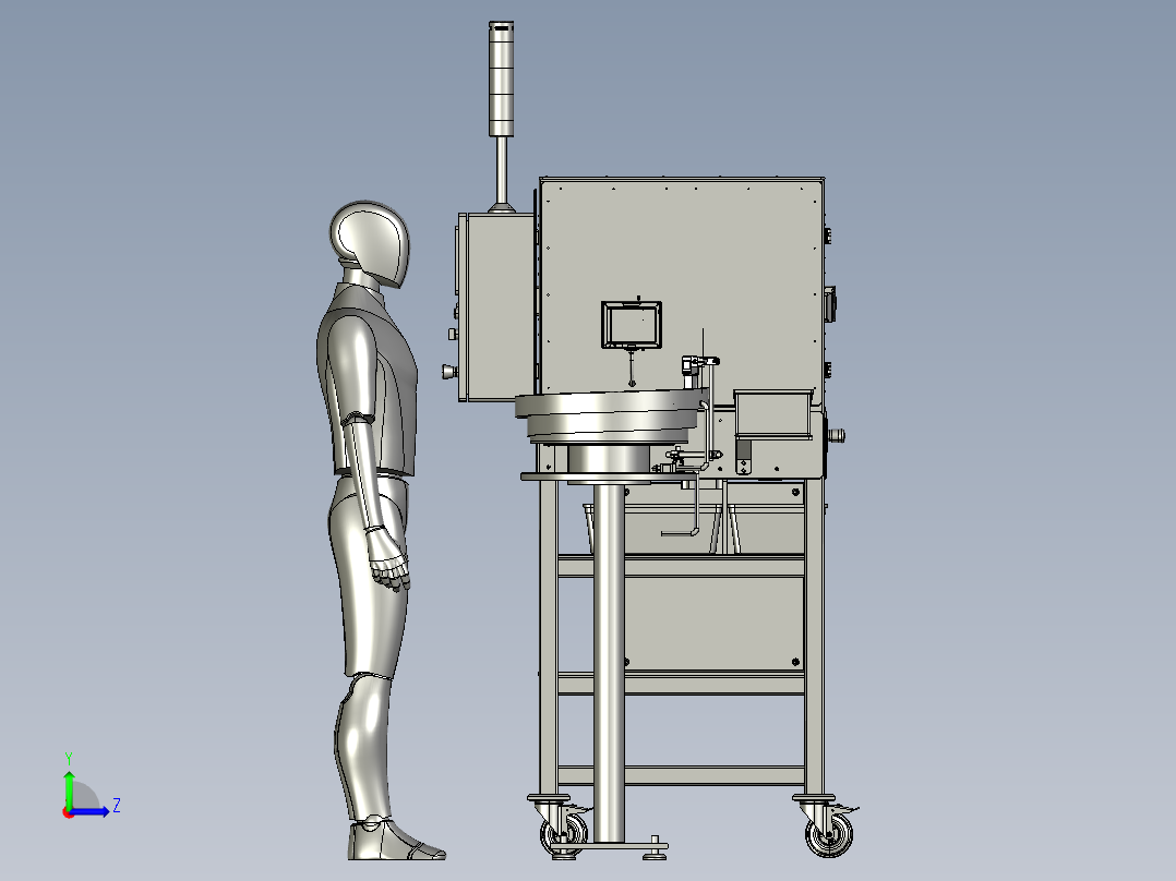 自动弹簧装配机左视图