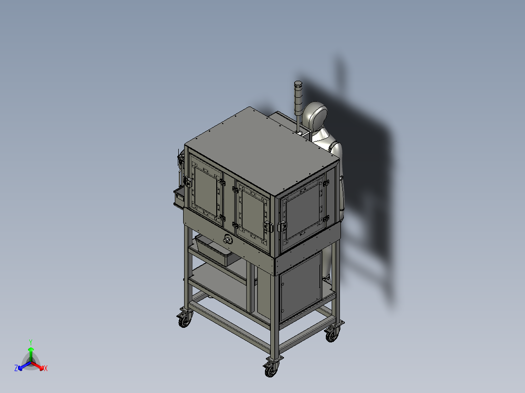 自动弹簧装配机正等轴测图
