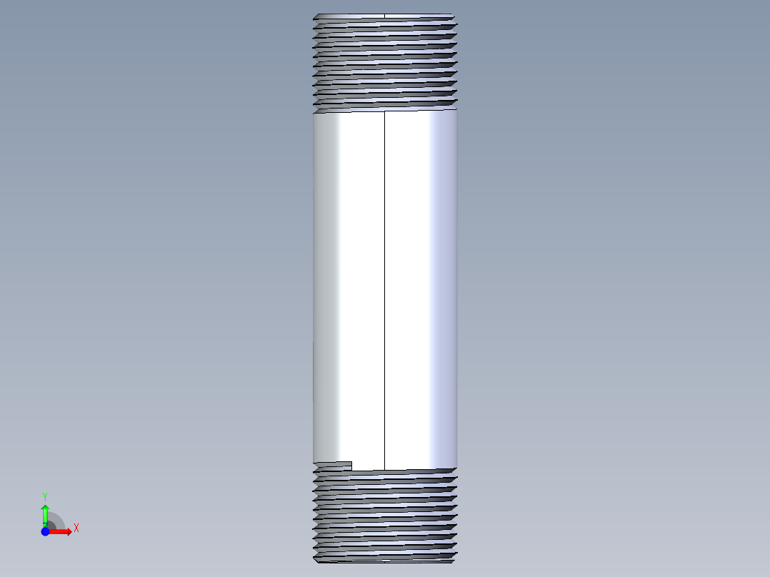 CPVC管件33-Sch80_Nipple_MPTxMPT_9861-137_1in x 5in前视图