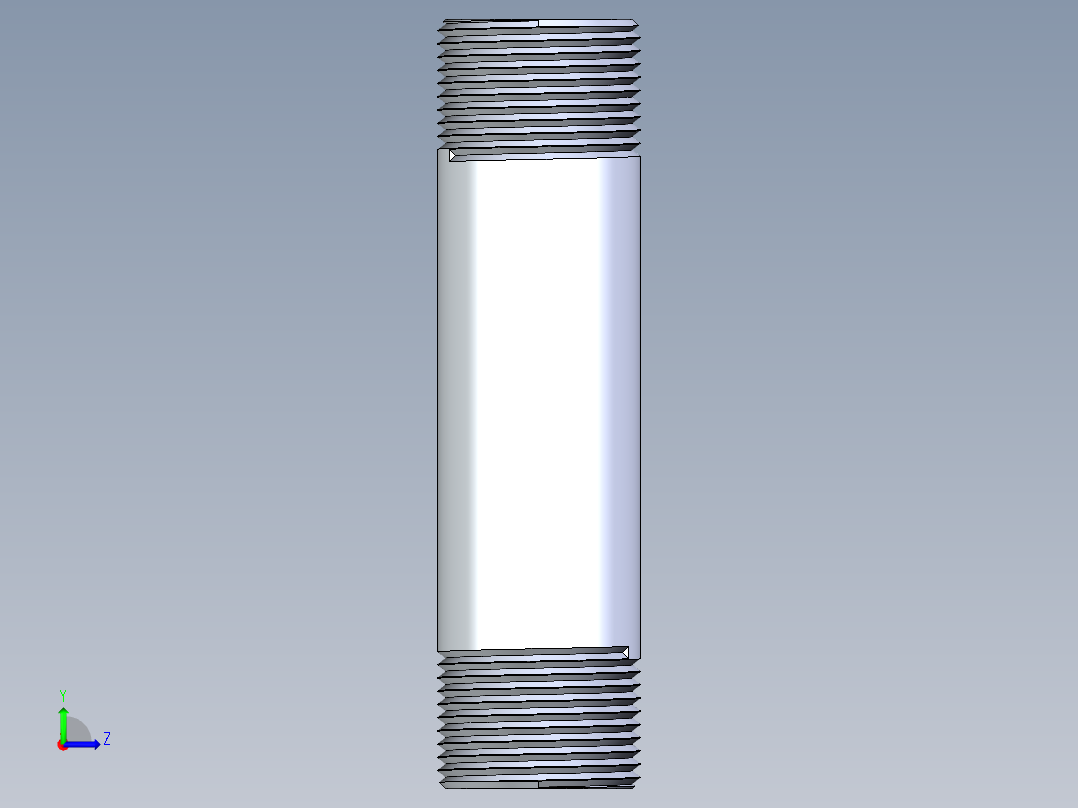 CPVC管件33-Sch80_Nipple_MPTxMPT_9861-137_1in x 5in左视图