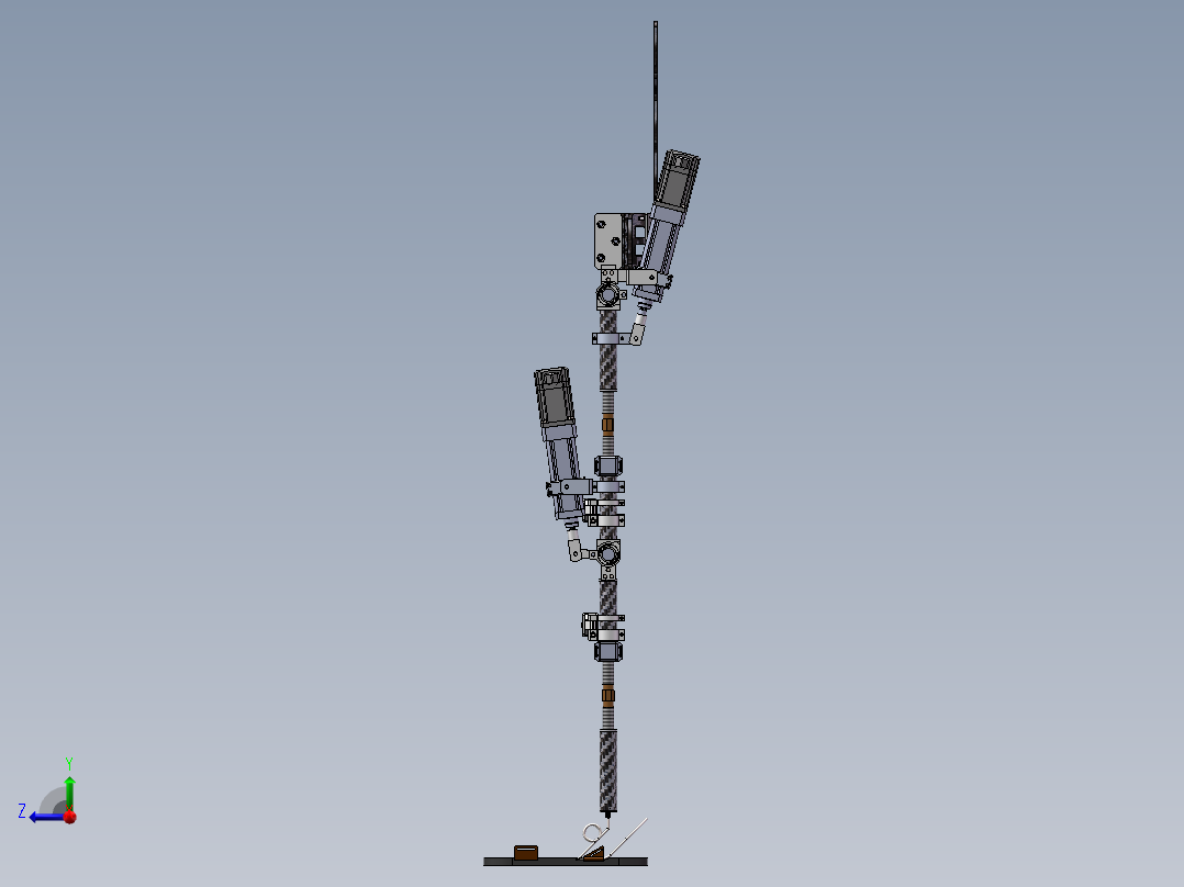 下肢外骨骼右视图