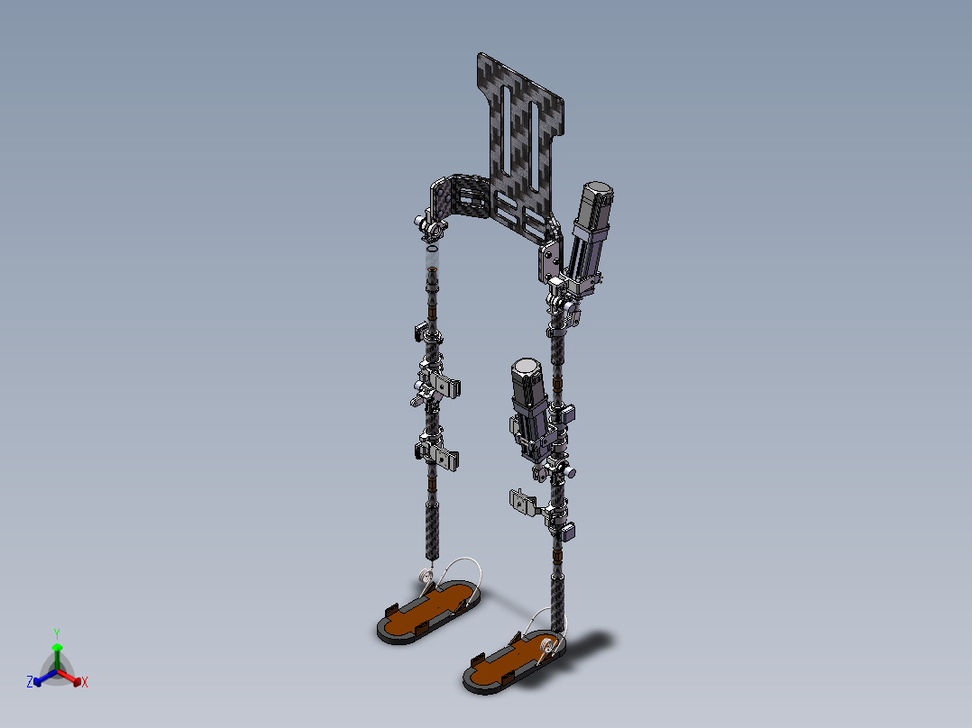 下肢外骨骼正等轴测图