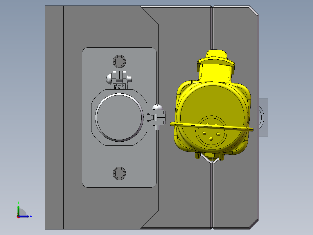 打螺丝机机构左视图
