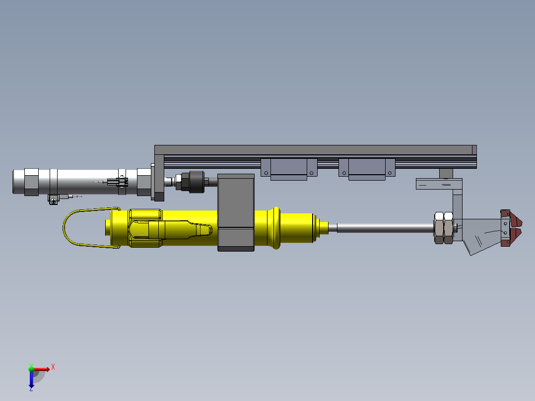 打螺丝机机构俯视图