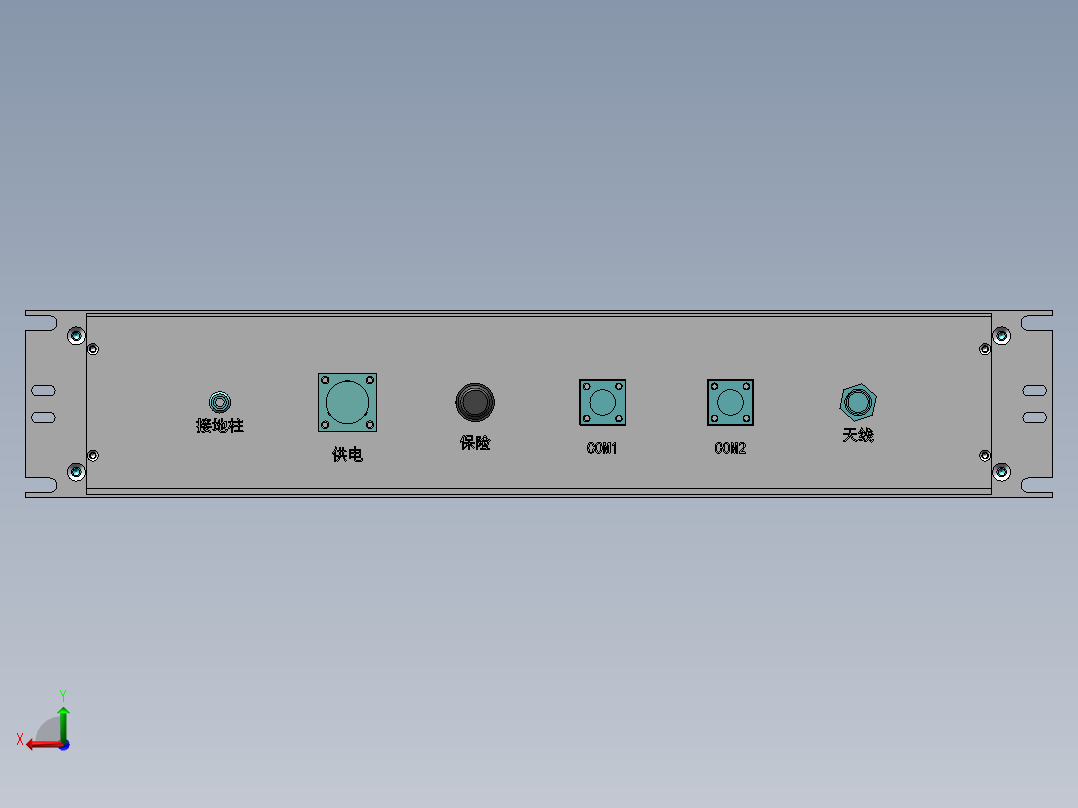 标准2U铝铣机箱