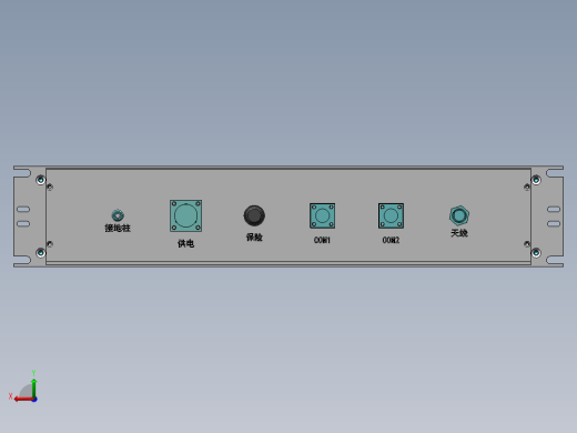 标准2U铝铣机箱