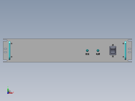标准2U铝铣机箱前视缩略图