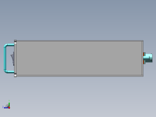 标准2U铝铣机箱右视缩略图