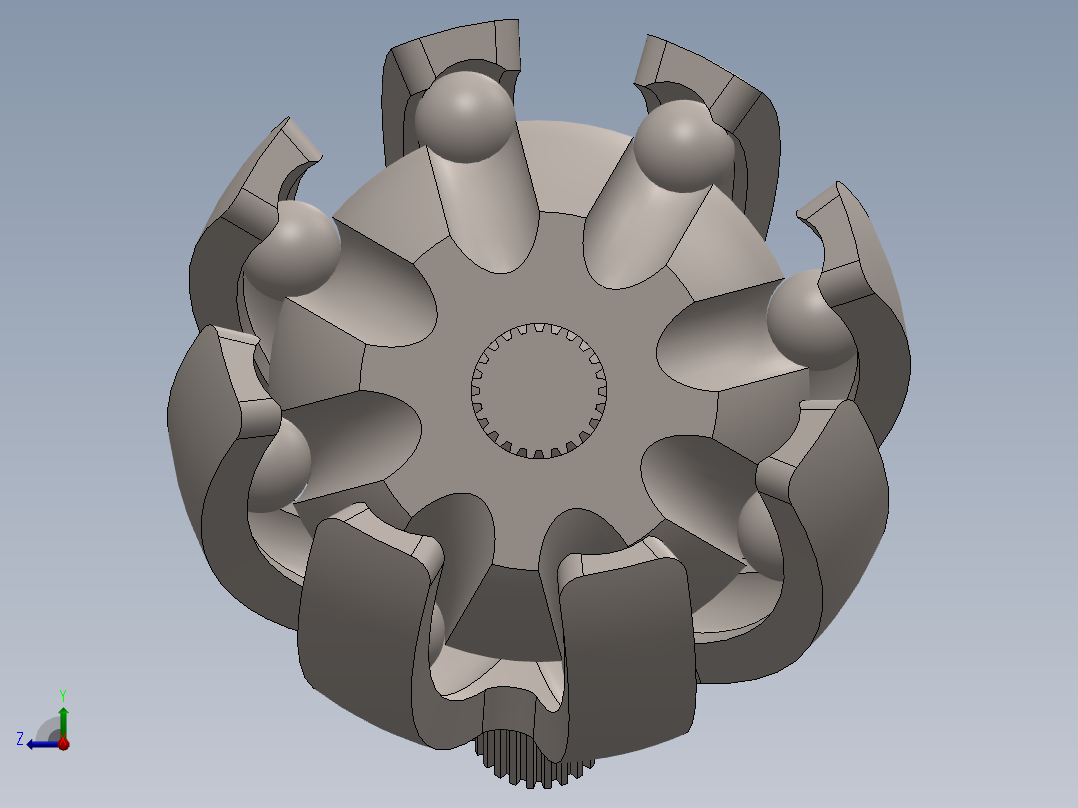 球笼式等速万向节三维建模图纸 solidworks设计(更新二维码)右视图
