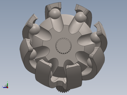 球笼式等速万向节三维建模图纸 solidworks设计(更新二维码)右视缩略图