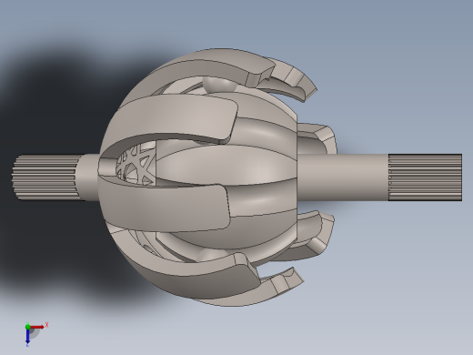 球笼式等速万向节三维建模图纸 solidworks设计(更新二维码)俯视缩略图