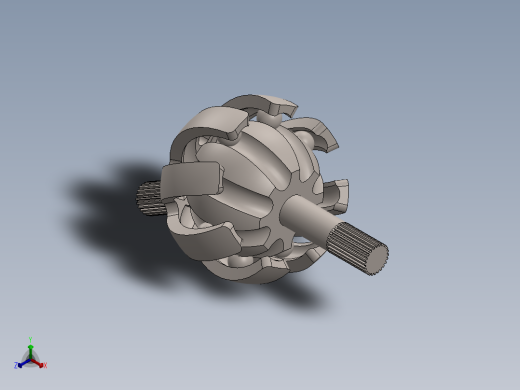 球笼式等速万向节三维建模图纸 solidworks设计(更新二维码)正等轴测缩略图