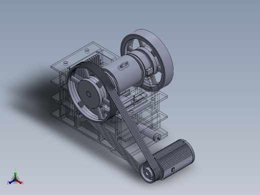 复摆颚式破碎机PE800×1060设计与仿真638979===2000wwxd正等轴测缩略图