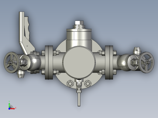 消火栓模型3D图纸 STP格式前视缩略图