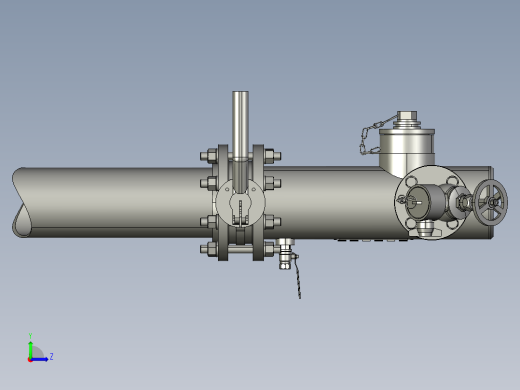 消火栓模型3D图纸 STP格式左视缩略图