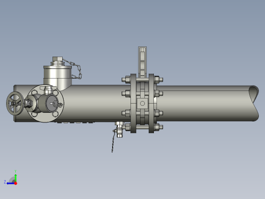 消火栓模型3D图纸 STP格式右视缩略图