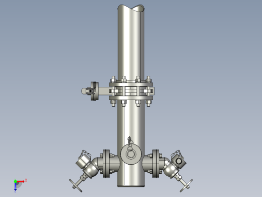 消火栓模型3D图纸 STP格式俯视缩略图