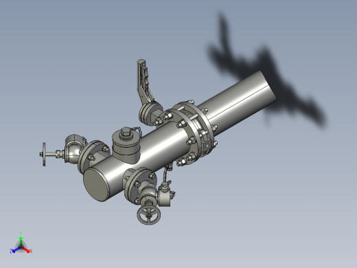 消火栓模型3D图纸 STP格式正等轴测缩略图