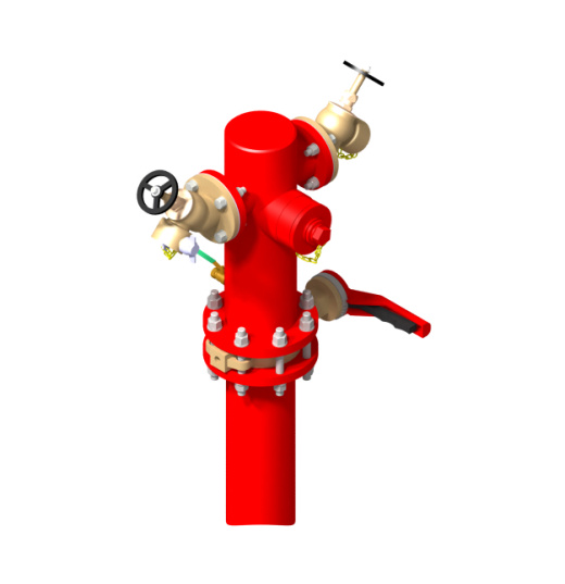 消火栓模型3D图纸 STP格式缩略图