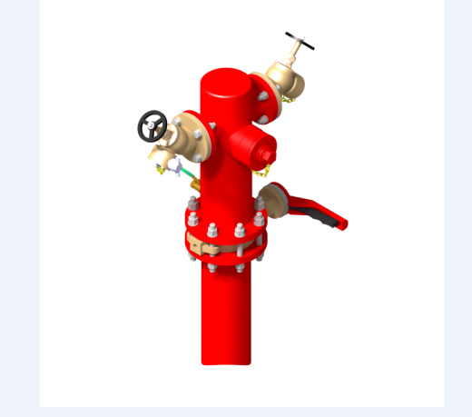 消火栓模型3D图纸 STP格式缩略图