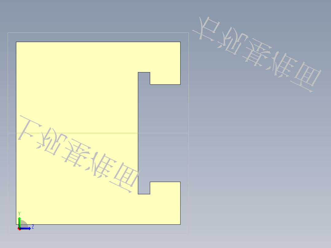 S17 滑动齿条左视图