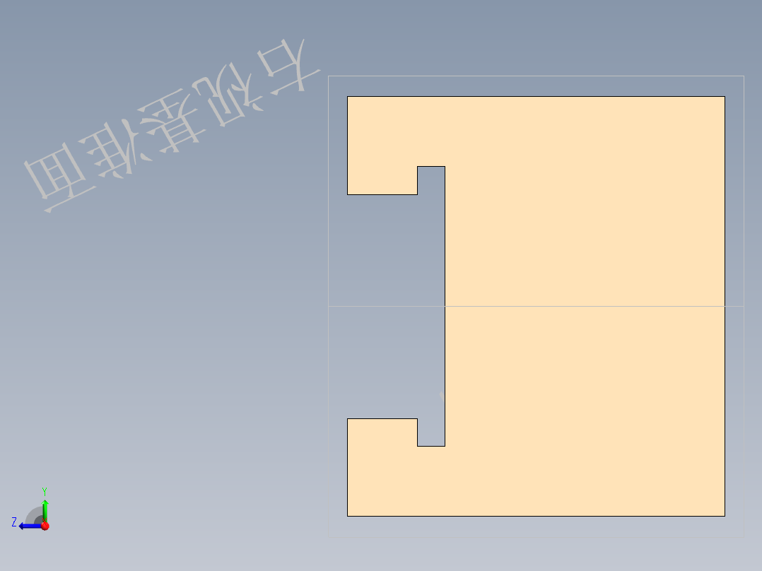 S17 滑动齿条右视图