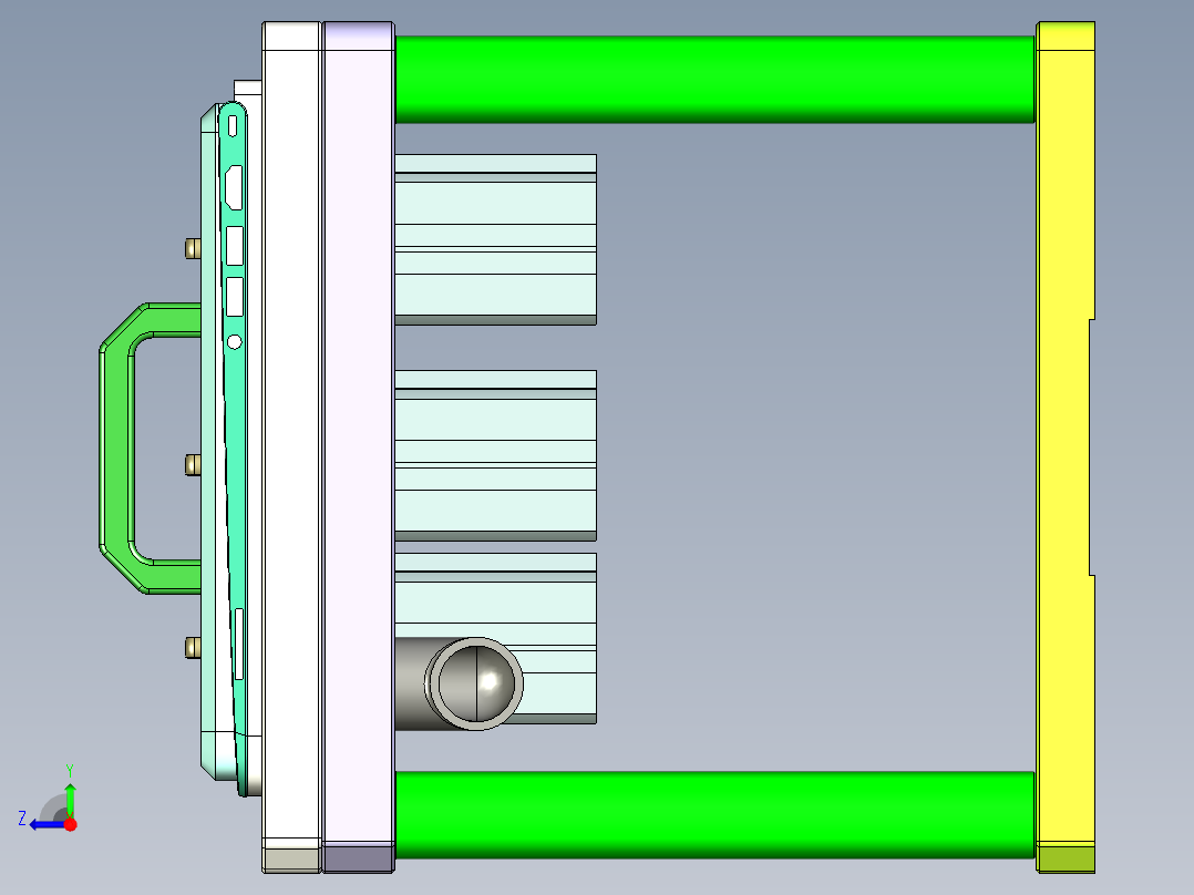 ABV40-C-笔记本CNC工装夹具三维模型CNC2右视图