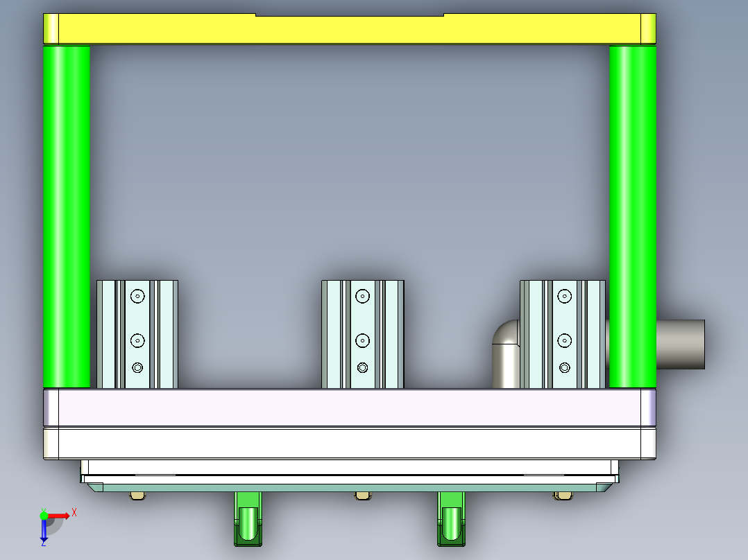 ABV40-C-笔记本CNC工装夹具三维模型CNC2俯视图