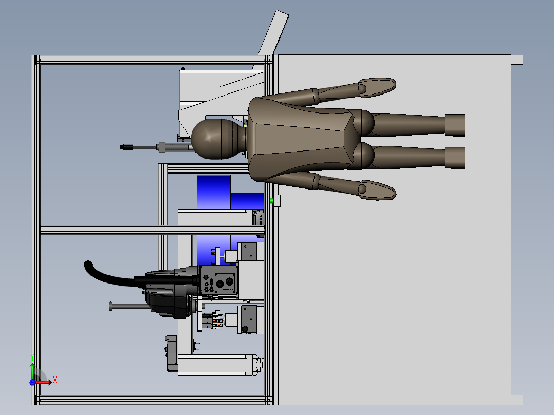 齿轮盖自动组装sw18可编辑前视图