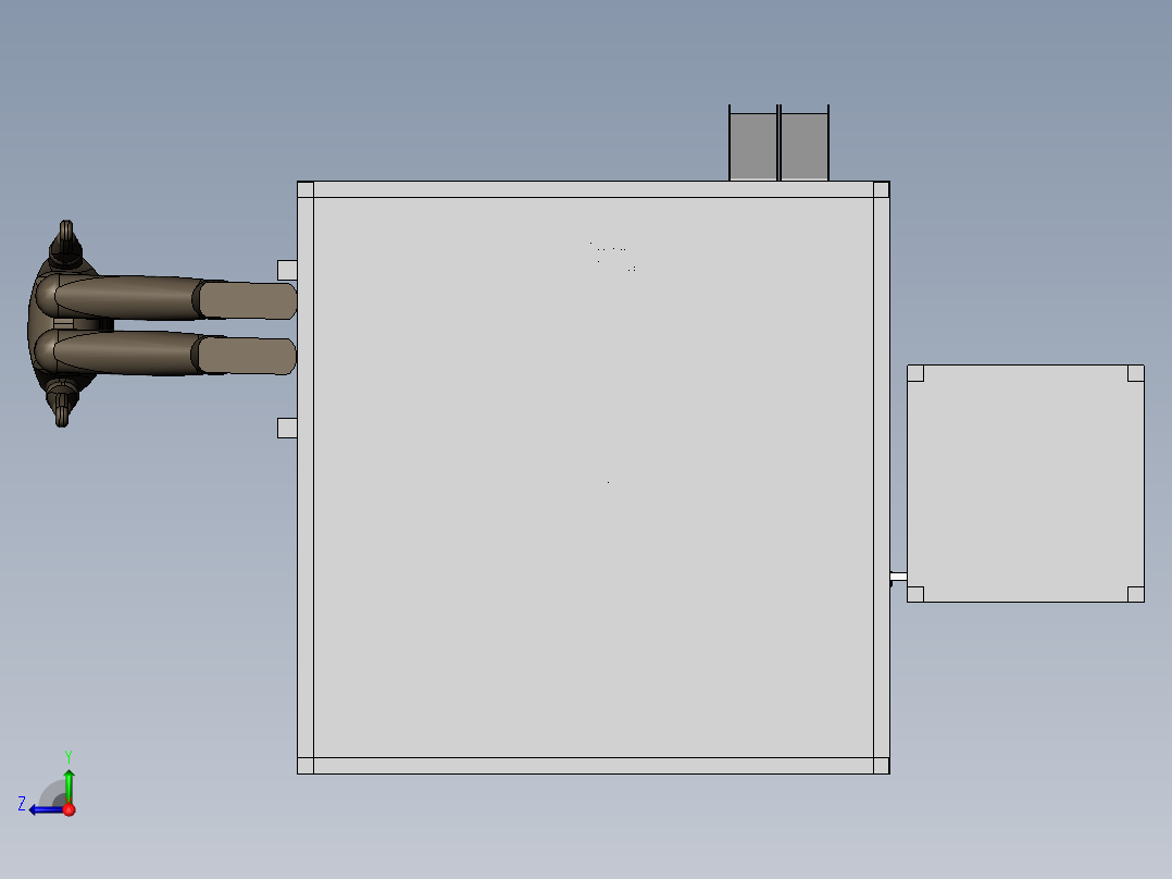 齿轮盖自动组装sw18可编辑右视图