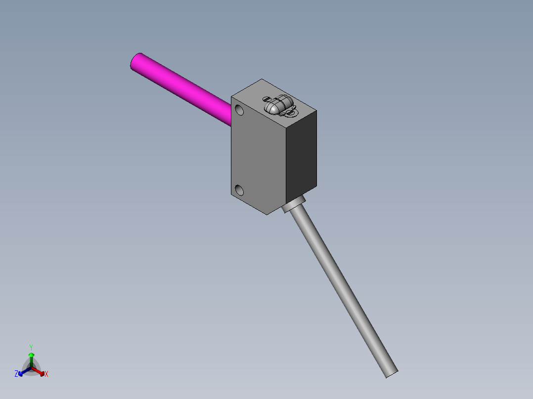 反射型光电开关~CX-441~松下正等轴测图
