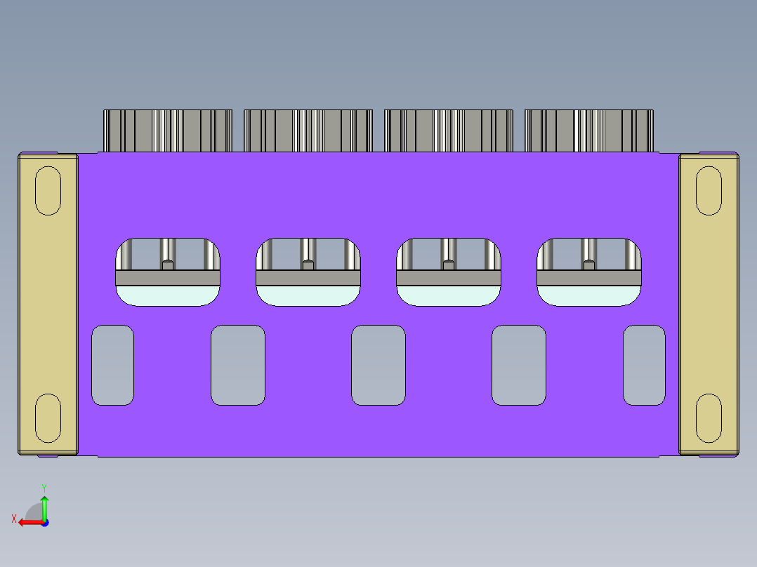 A00-0688-小零件CNC工装夹具三维模型CNC1外轮廓及A基准加工治具-20200615后视图