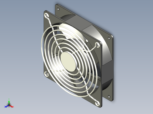 散热风扇（零部件+装配体）