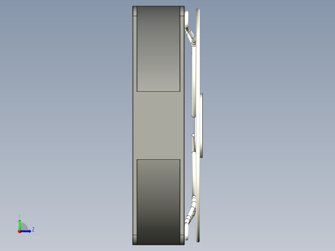 散热风扇（零部件+装配体）左视图