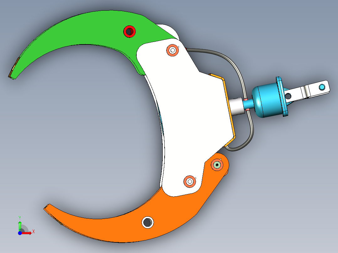 B2004525-木材夹爪前视图