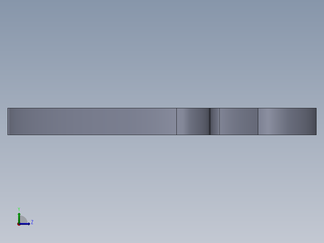 液压齿轮泵黄铜左视图