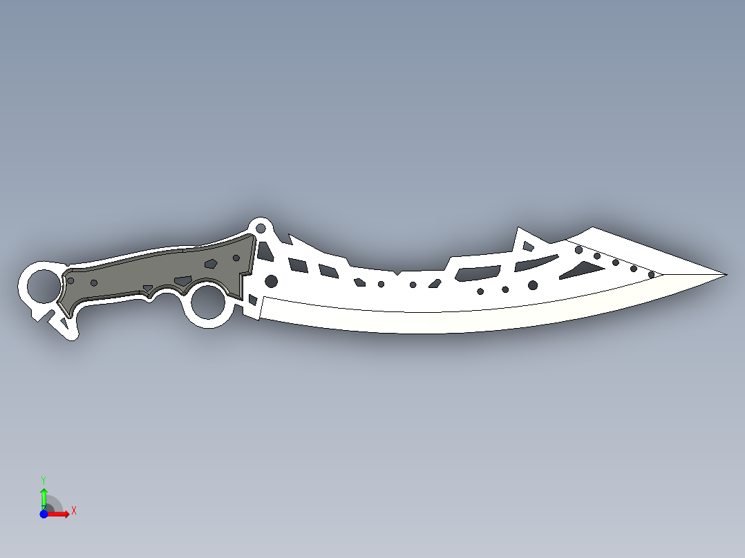 B2005171-山峰之巅砍刀前视图