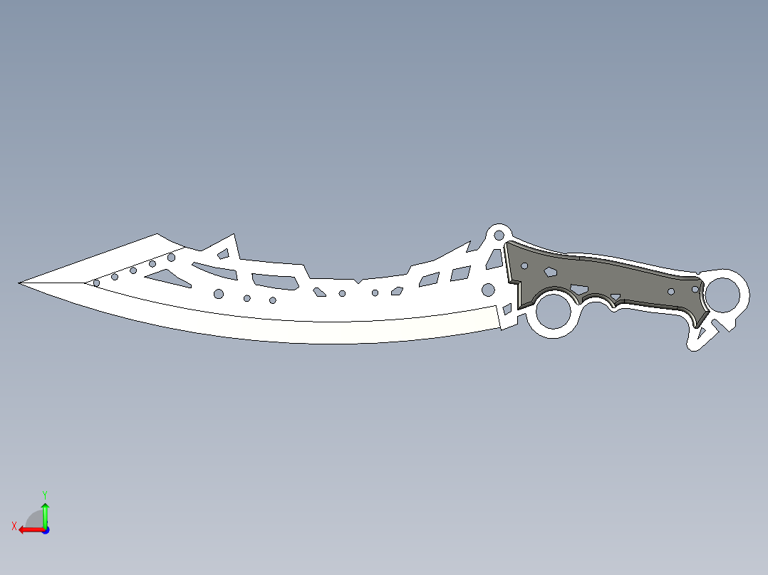 B2005171-山峰之巅砍刀后视图