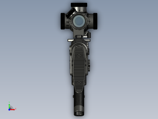 手枪左轮冲锋枪老式狙击步枪设计3D图纸perun-w-300-wm STP前视缩略图