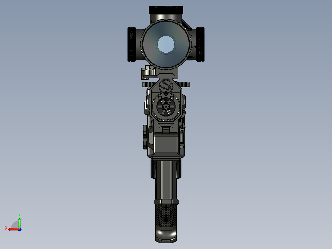 手枪左轮冲锋枪老式狙击步枪设计3D图纸perun-w-300-wm STP后视图