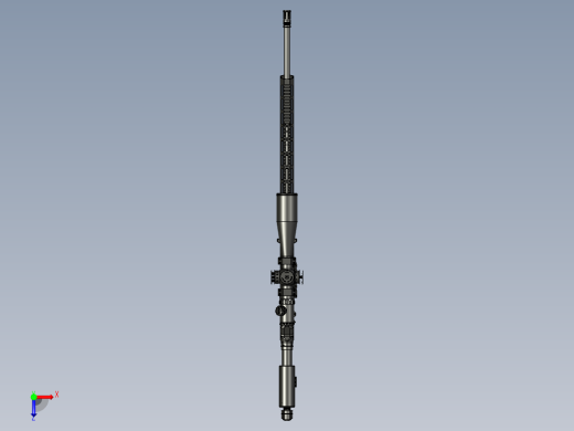 手枪左轮冲锋枪老式狙击步枪设计3D图纸perun-w-300-wm STP俯视缩略图