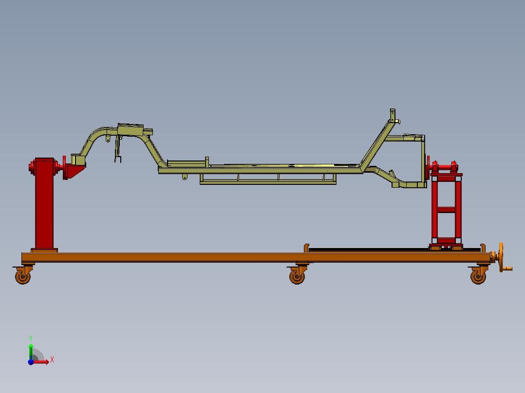 一种手动反转变位机前视图