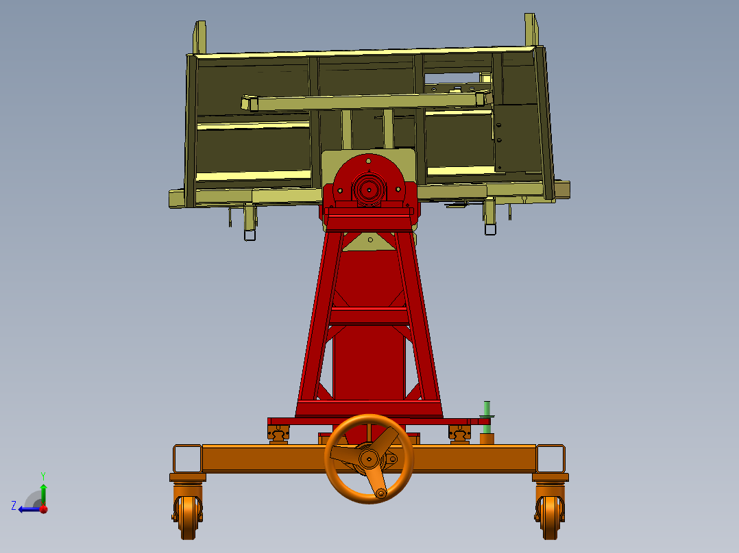 一种手动反转变位机右视图