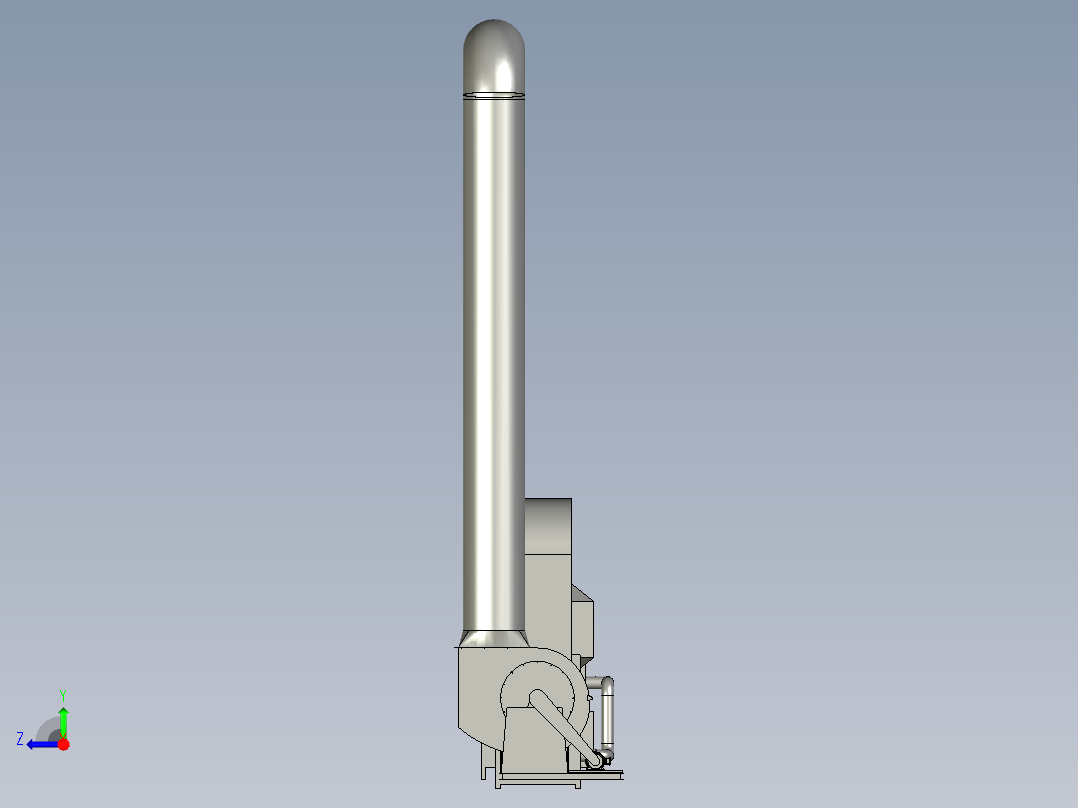 轻便式浓缩催化燃烧装置右视图