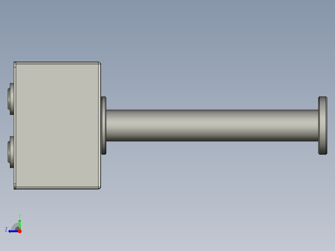 YWP200K4-09-09-00按钮盒组件(放卷驱动)右视图
