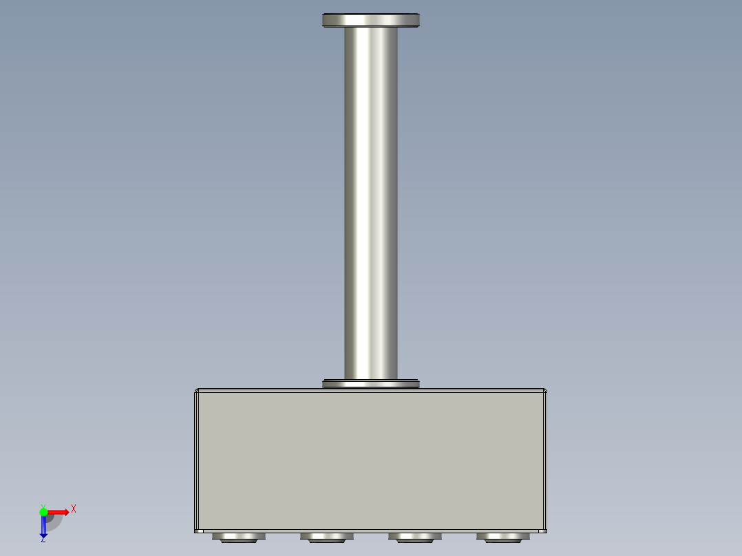 YWP200K4-09-09-00按钮盒组件(放卷驱动)俯视图